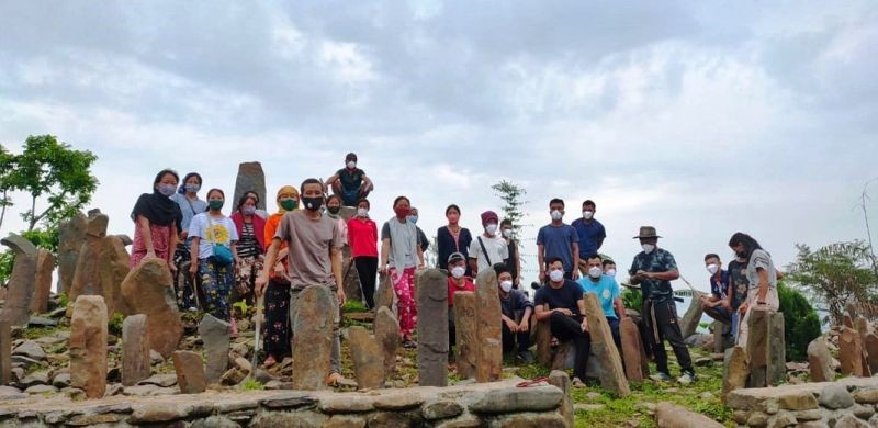 SHG members with others at Phomching Block, Mon during the observance of World Environment Day on June 5. (DIPR Photo)